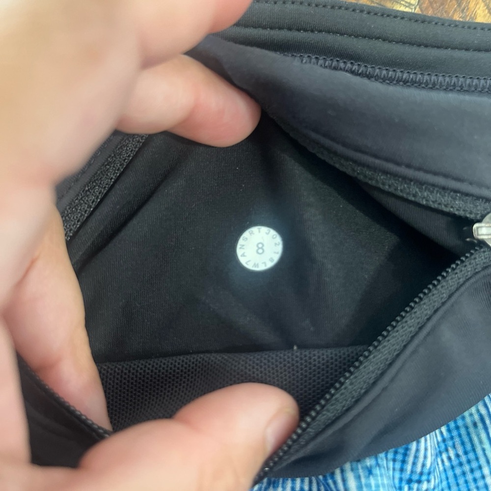 Lululemon Athletica Blue and Black Athletic Shorts - Picture 8 of 8